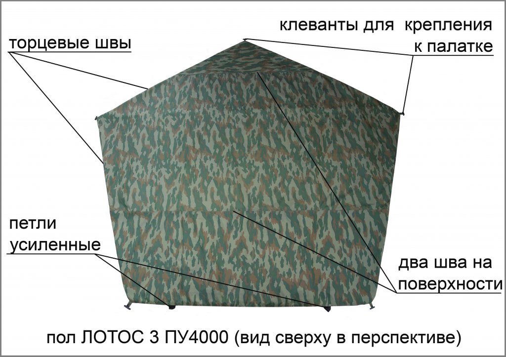 пол утепленный ЛОТОС 3 ПУ4000 (элементы)