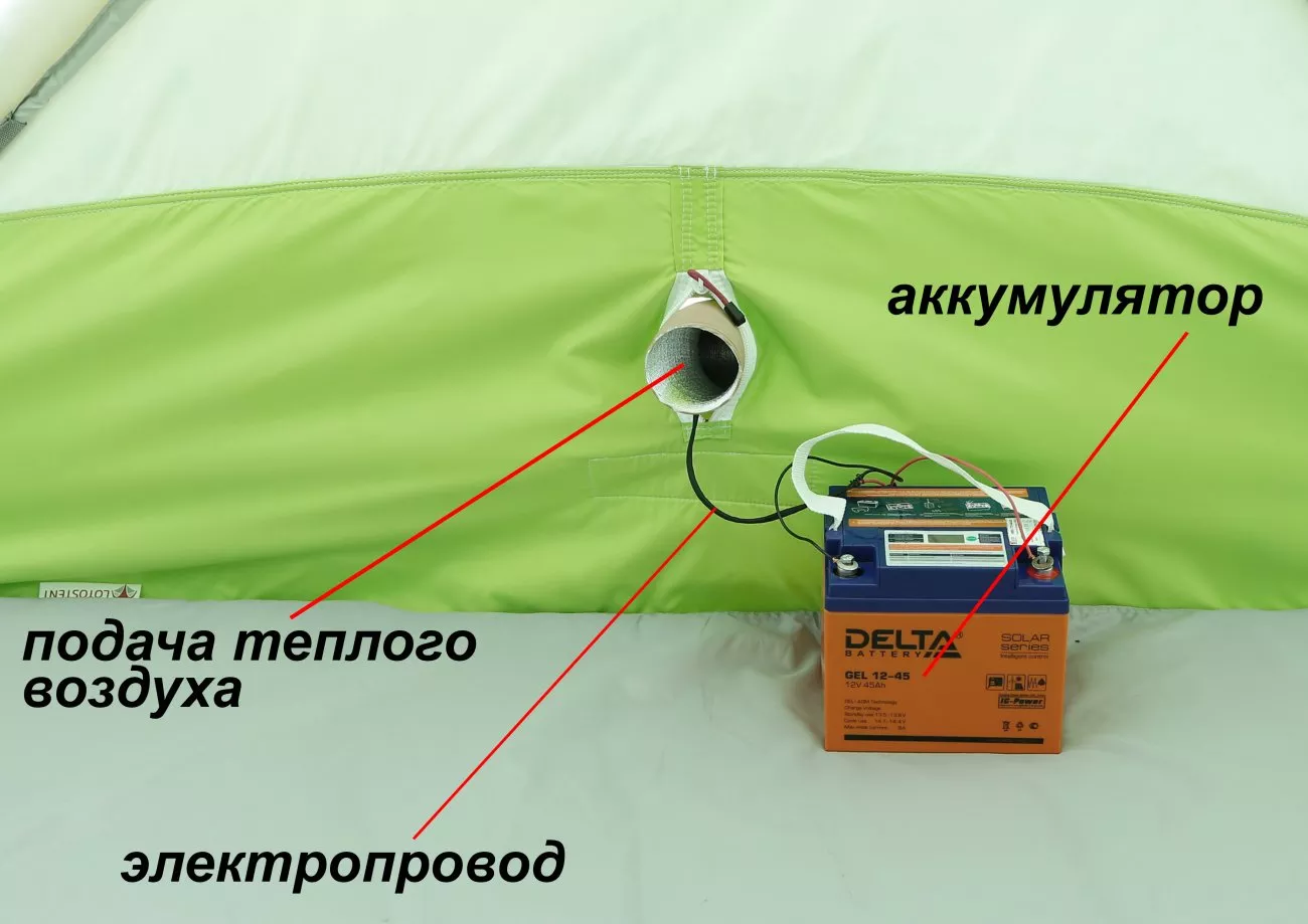 Установка Вебасто в палатке КубоЗонт 4 Термо