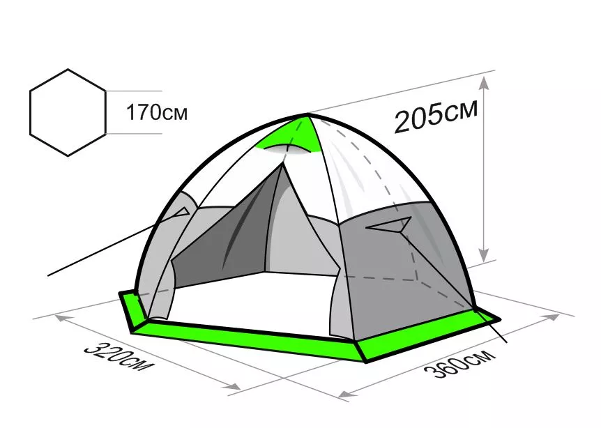 Универсальная палатка Лотос 5У_3