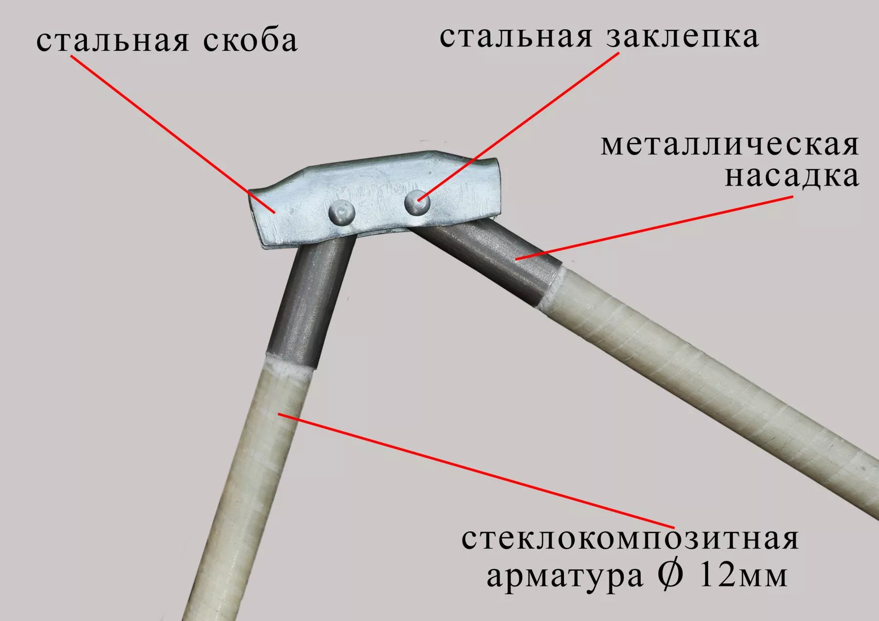 Скоба на стеклокомпозитном каркасе Лотос 3С (С12)