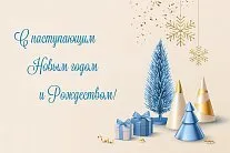 С Новым годом и Рождеством!  Будьте здоровы и счастливы!
