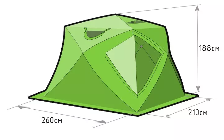 Зимняя палатка Лотос Куб 4 Компакт (лонг)_1