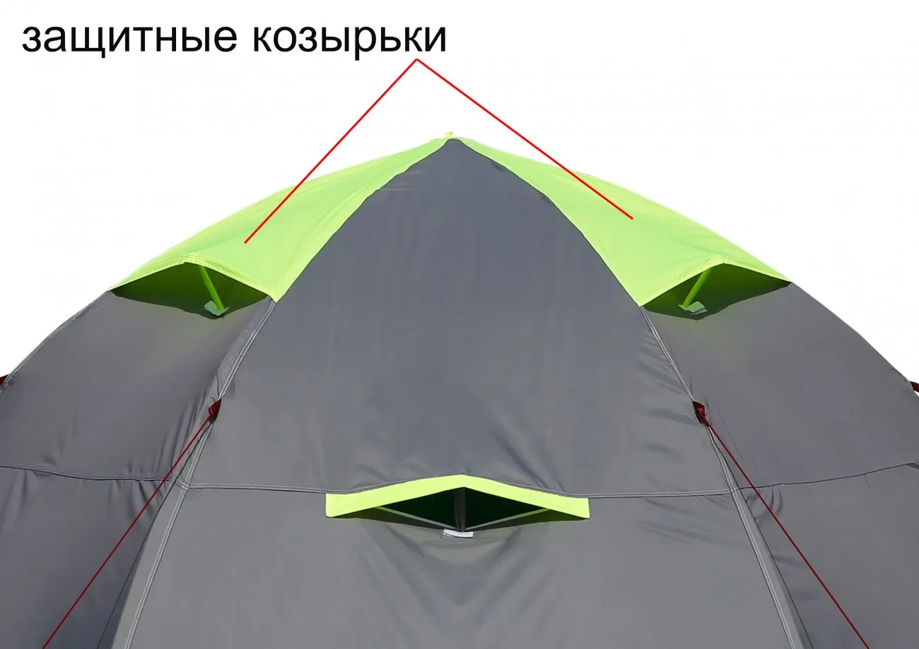 Зимняя автоматическая палатка Лотос 5С (защитные козырьки)