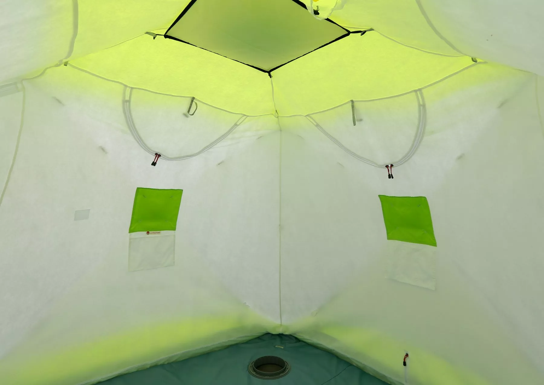 Зимняя палатка ЛОТОС Куб 3 Компакт ЭКО (утепленный внутренний тент)