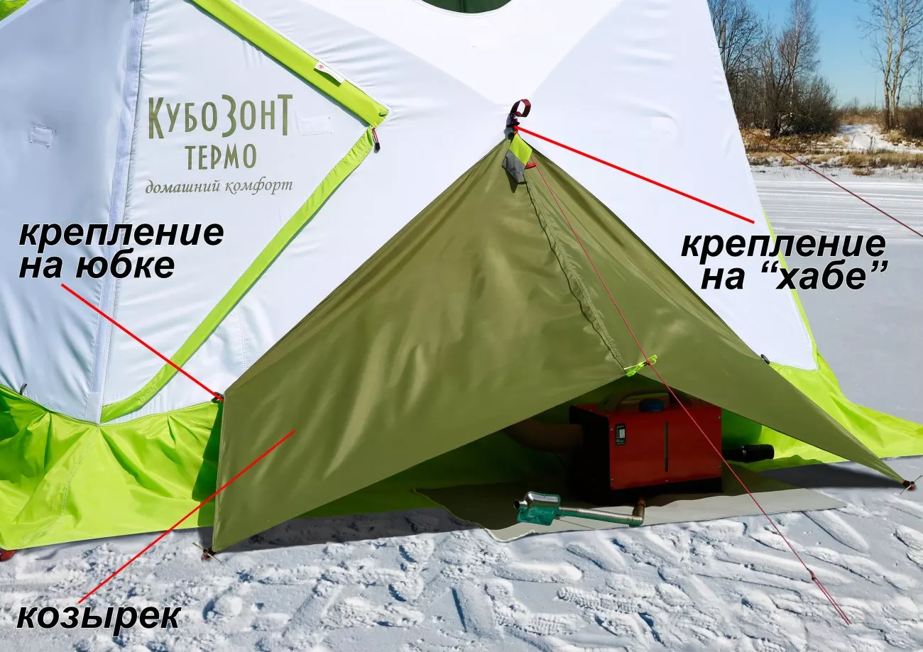 Установка Вебасто в палатке КубоЗонт 4 Термо