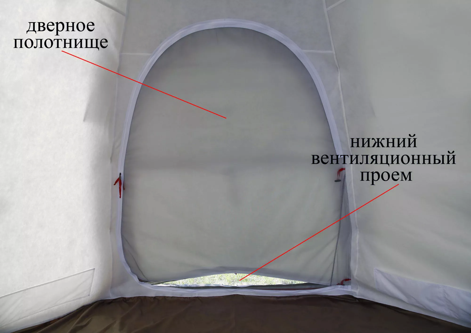 Внутренний тент-капсула утепленный ЛОТОС 5У (система вентиляции через дверной проем)