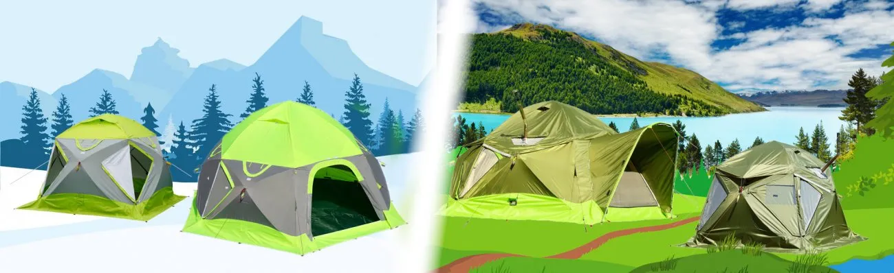 Модели палаток Лотос КубоЗонт