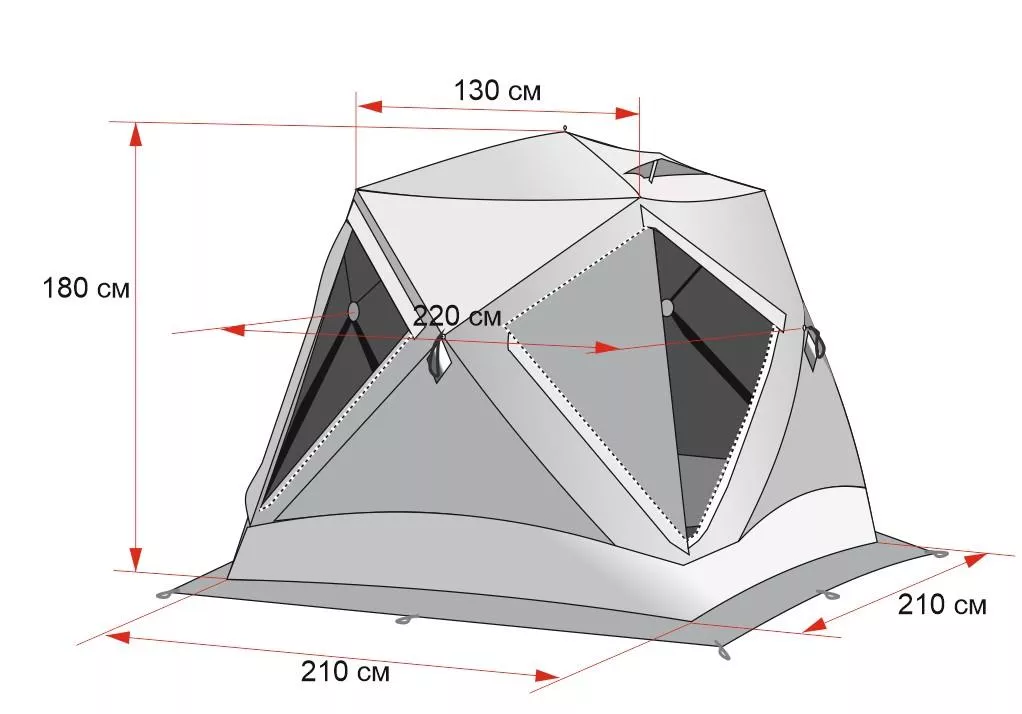 Палатка куб схема
